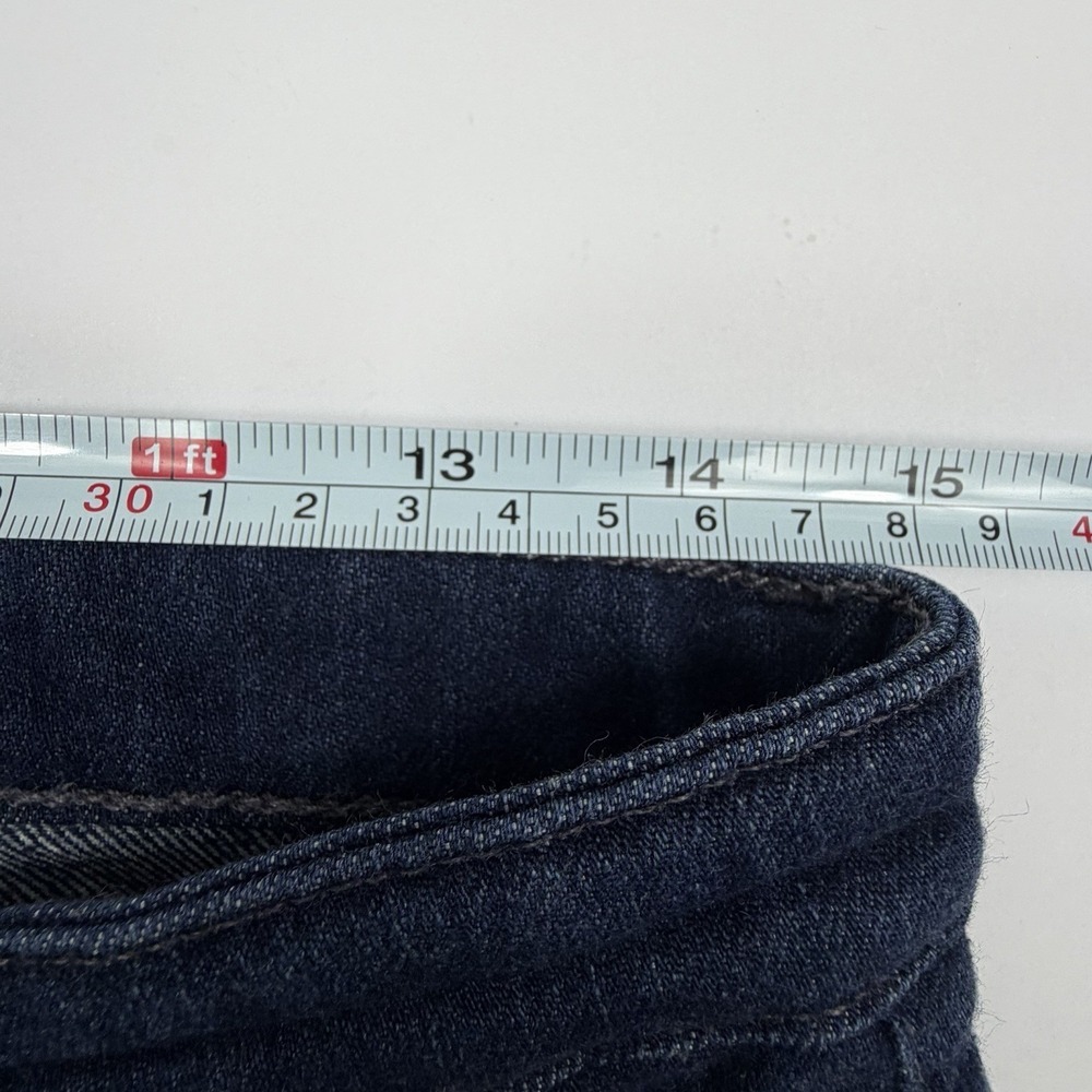 AG Adriano Goldschmied The Stilt Cutoff Denim Shorts 29R Dark Wash Frayed Hem - Picture 8 of 10